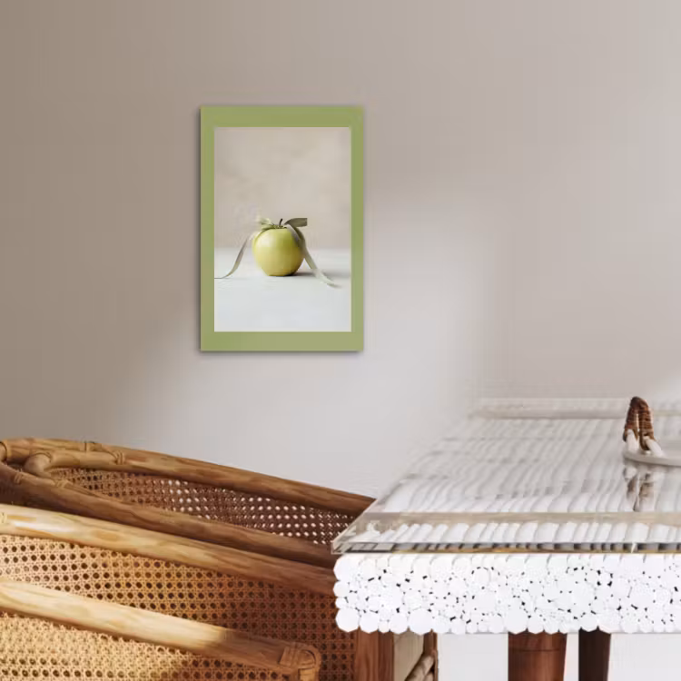 Lienzos decorativos - Verde - Manzana - Pajarita — 3