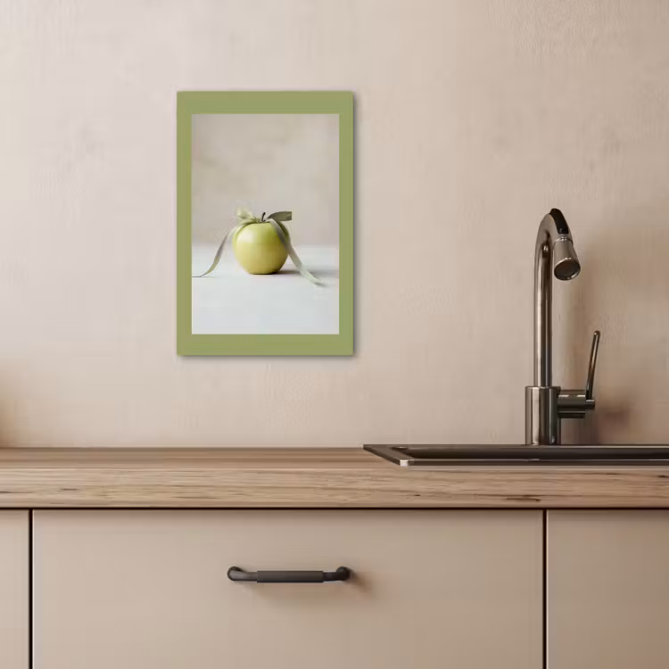 Lienzos decorativos - Verde - Manzana - Pajarita — 4