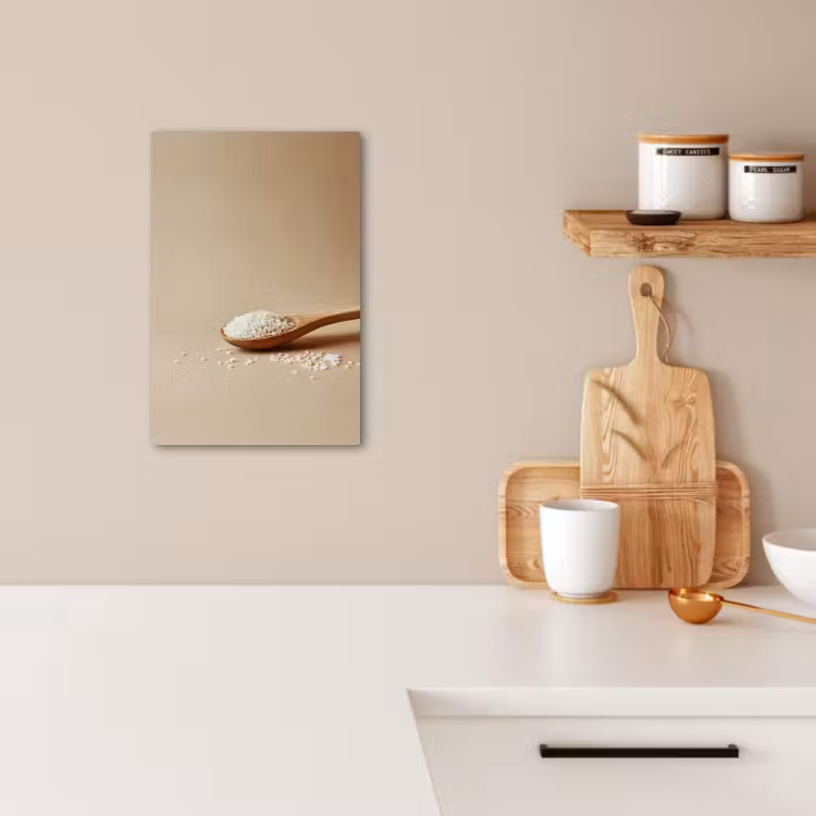 Lienzos decorativos - Cuchara - Arroz - Madera - Beige — 1