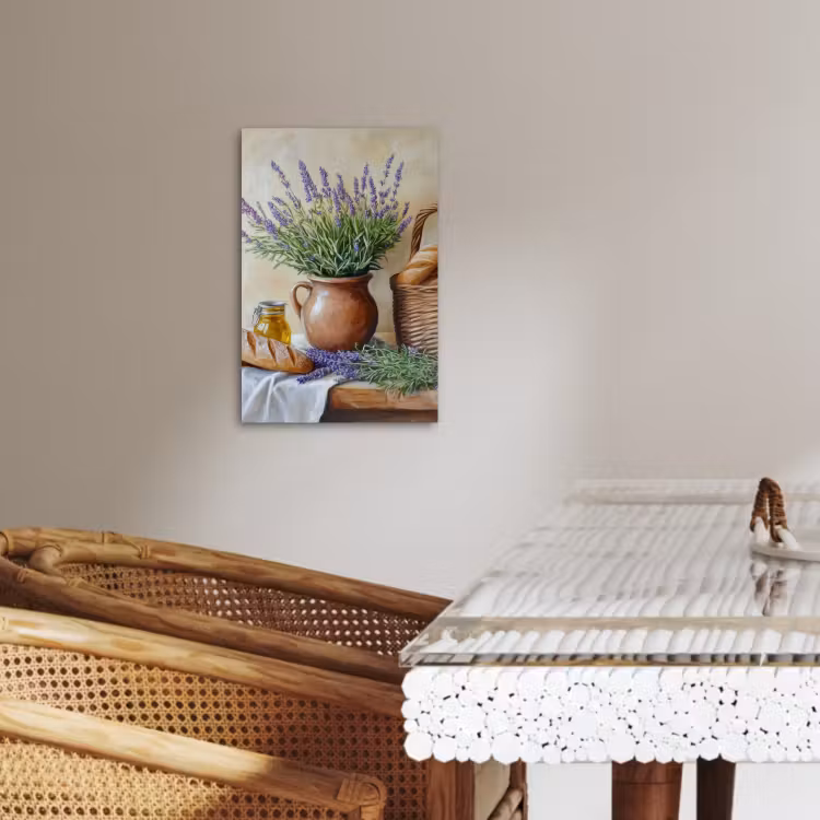 Lienzos decorativos - Lavanda - Pan - Naturaleza muerta — 3