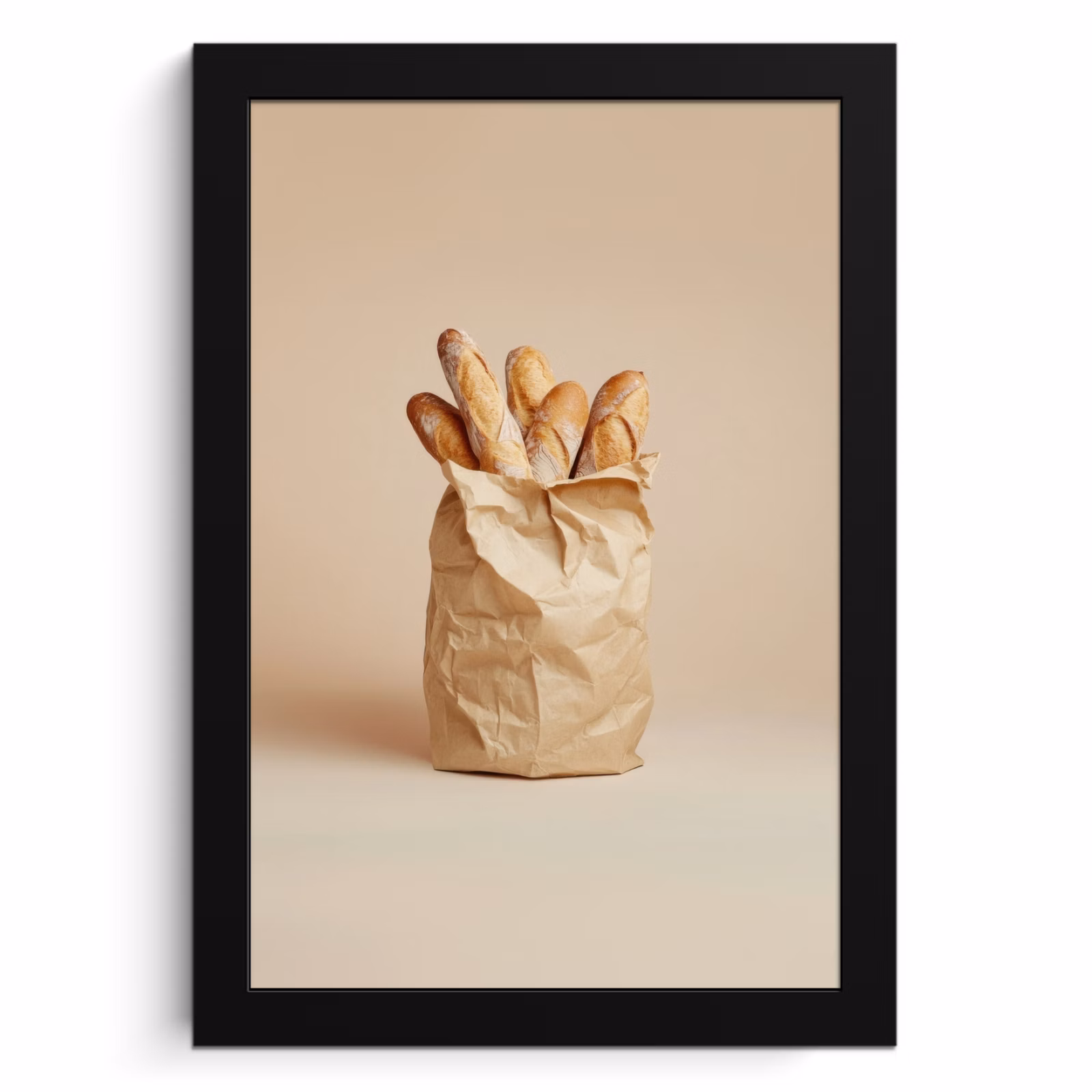 Cuadros enmarcados - Baguette - Pan - Baguette - Beige — 1