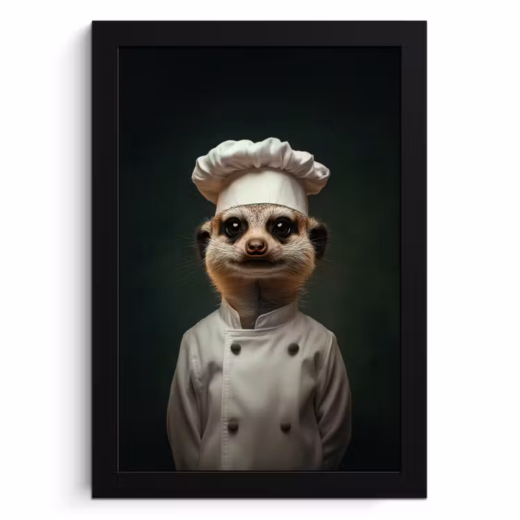 Cuadros enmarcados - Animal - Cocinero - Suricata — 1