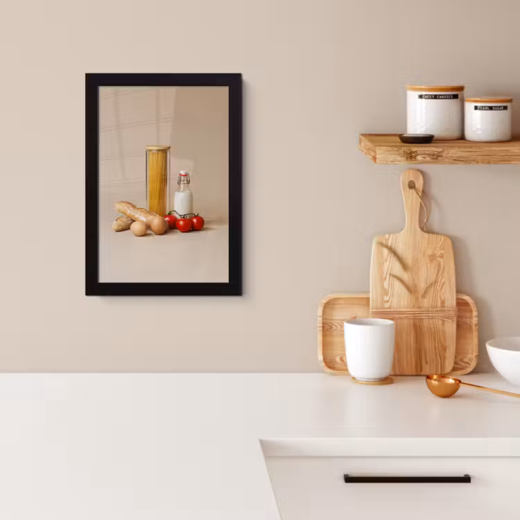 Cuadros enmarcados - Espaguetis - Leche - Tomates - Huevos - Pan — 2