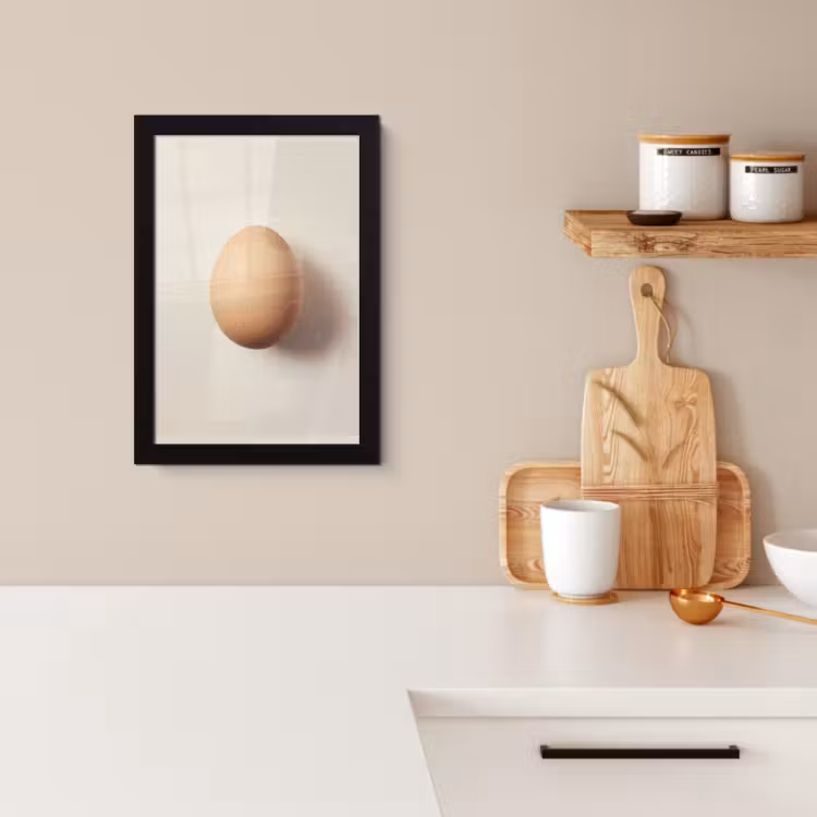 Cuadros enmarcados - Huevo - Beige - Oval - Oval — 2