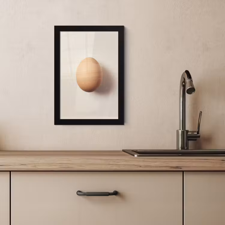 Cuadros enmarcados - Huevo - Beige - Oval - Oval — 4