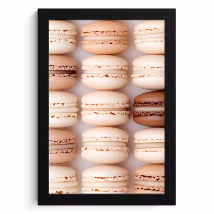 Cuadros enmarcados - Macarrones - Beige - Marrón — 1
