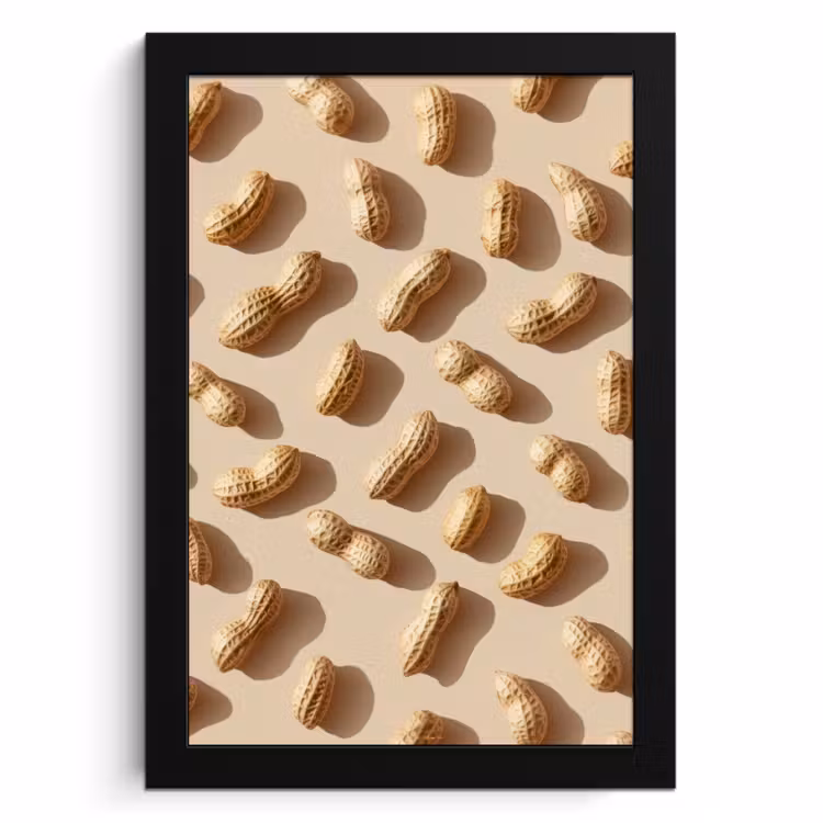 Cuadros enmarcados - Peanuts - Patrón - Beige — 1