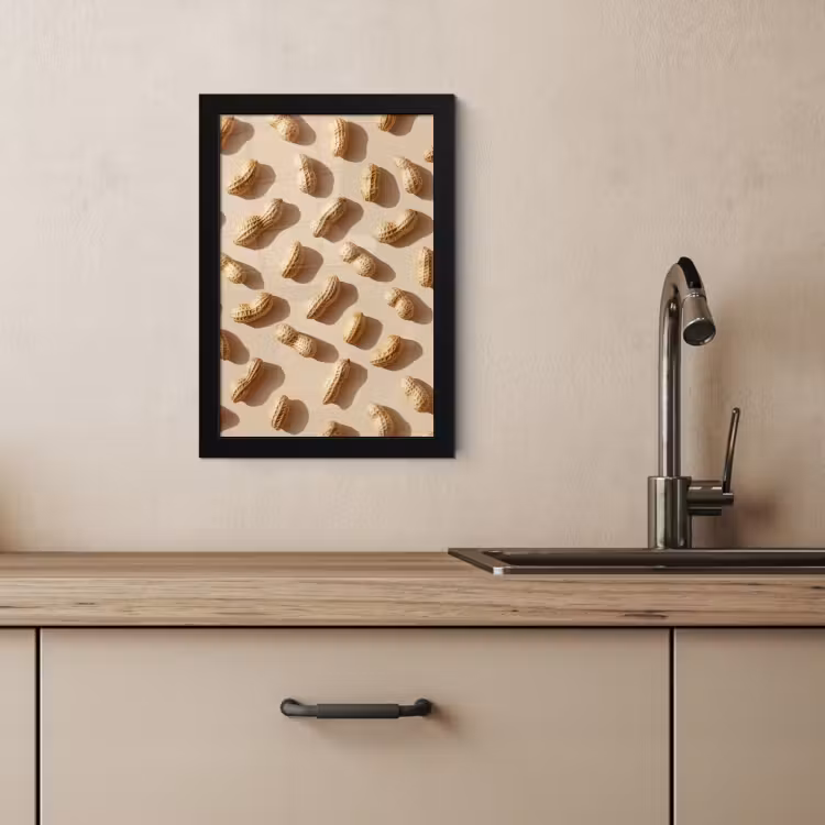 Cuadros enmarcados - Peanuts - Patrón - Beige — 3