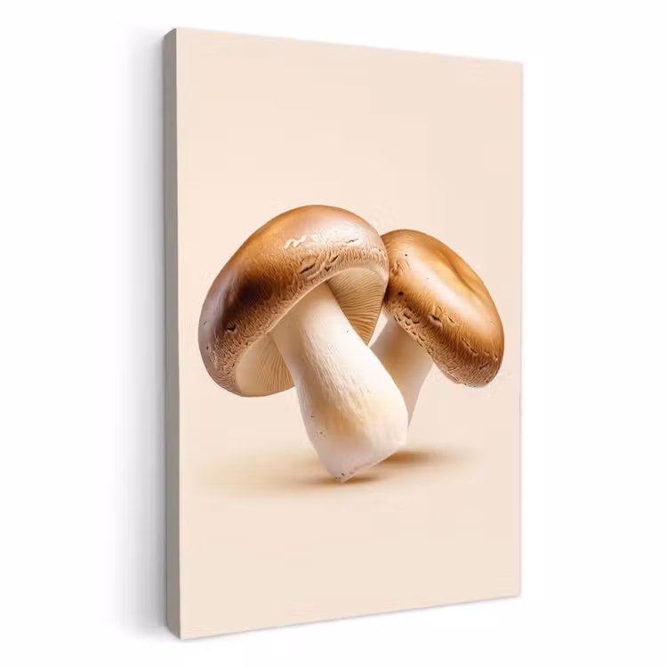 Lienzos decorativos - Champiñones - Suave - Beige — 2