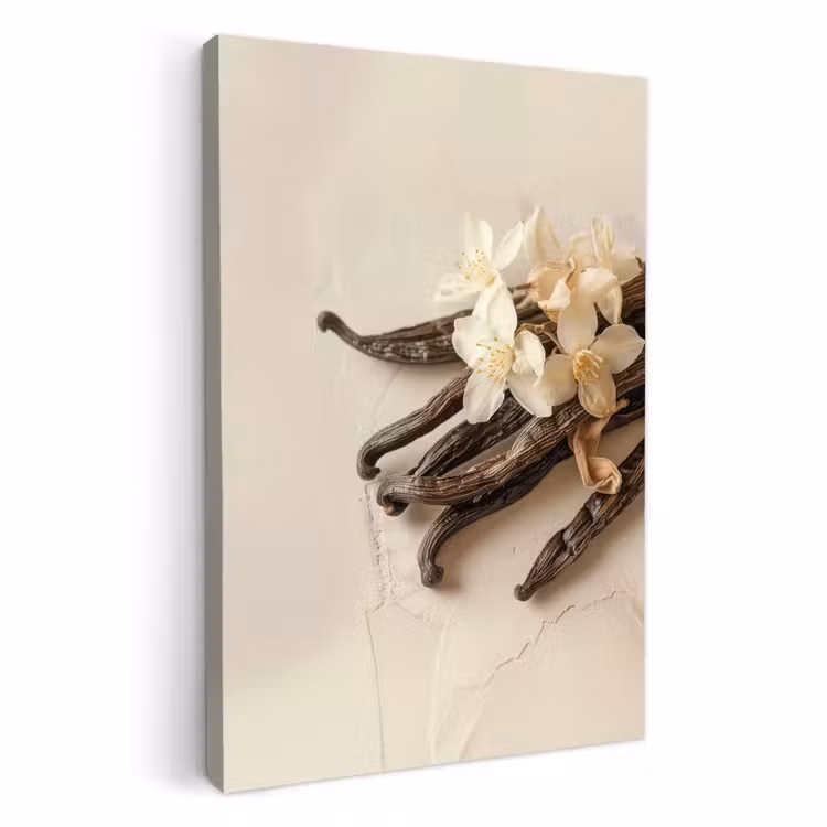 Lienzos decorativos - Vainilla - Floral - Beige — 2