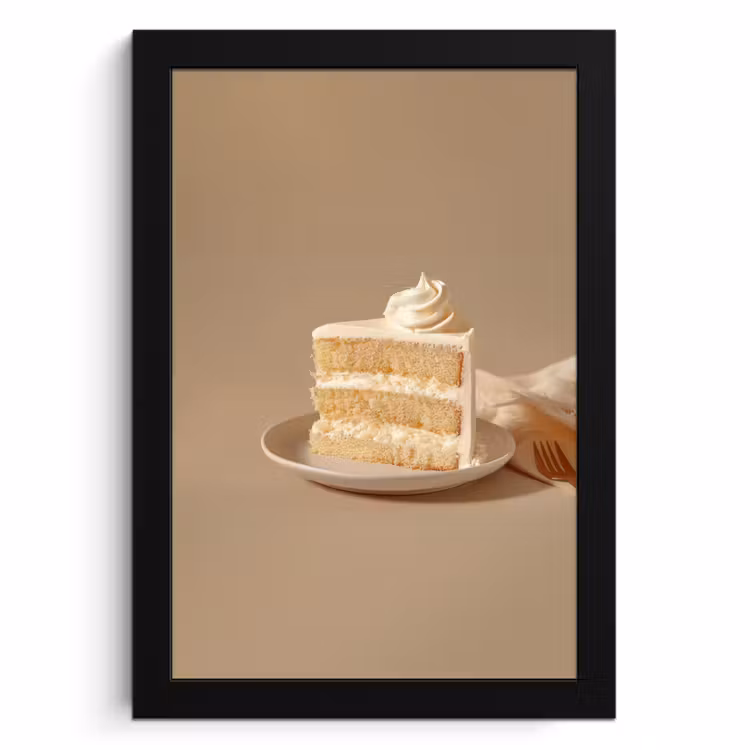 Cuadros enmarcados - Tarta de vainilla - Tarta - Cremosa — 1