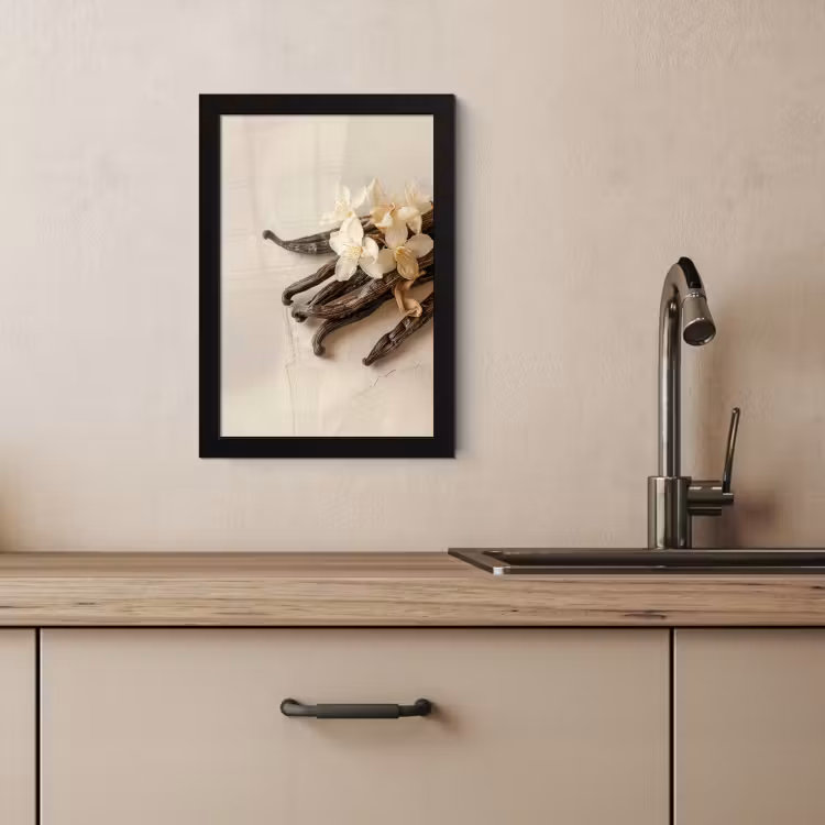 Cuadros enmarcados - Vainilla - Floral - Beige — 3