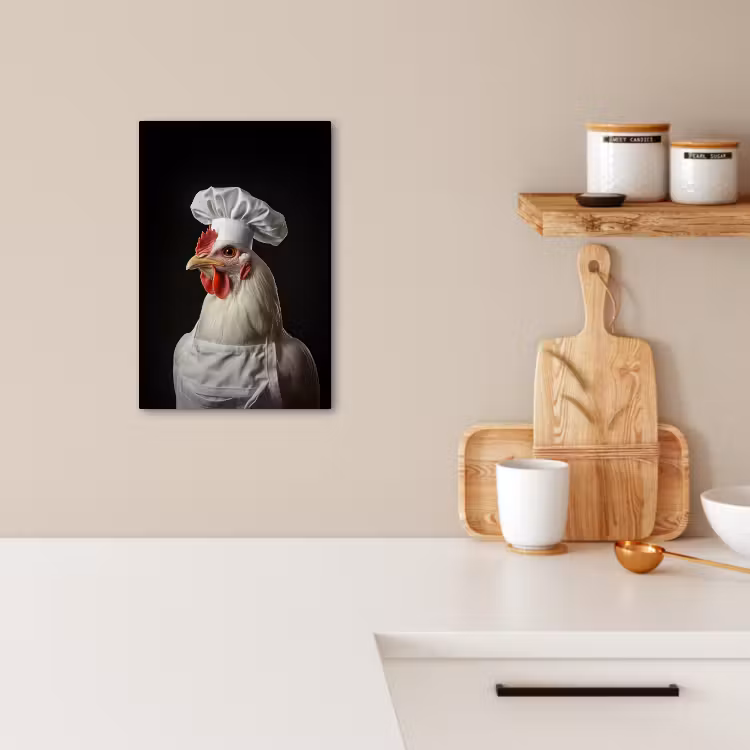 Lienzos decorativos - Cocinero - Rojo - Pollo — 3