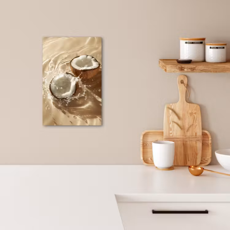 Lienzos decorativos - Coco - Agua - Beige - Salpicaduras — 2