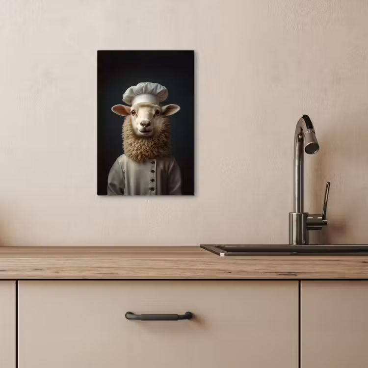 Lienzos decorativos - Oveja - Lana - Cocinero — 3