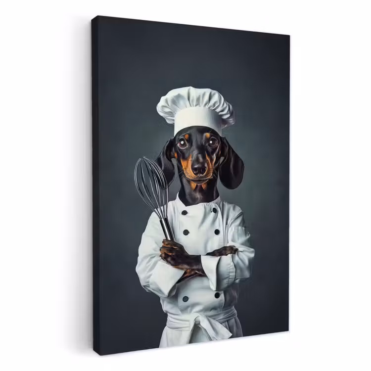 Lienzos decorativos - Perro - Garde - Cocinero — 1