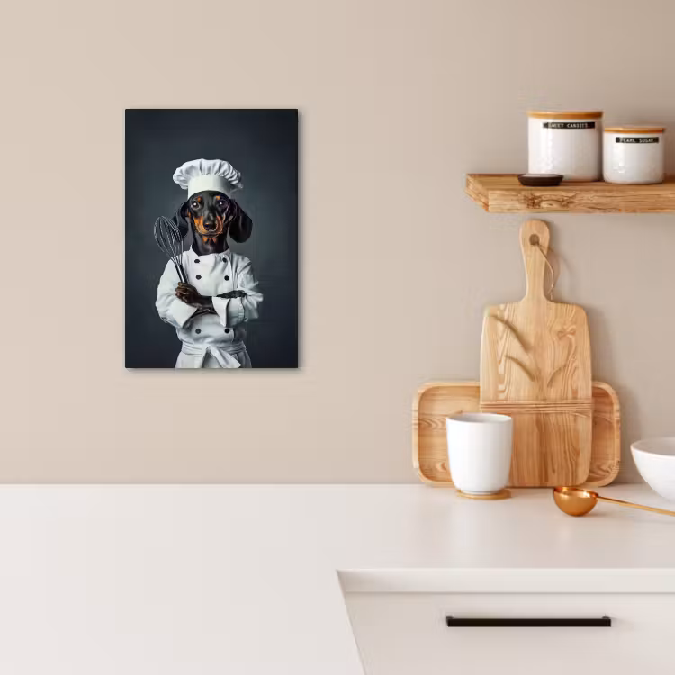Lienzos decorativos - Perro - Garde - Cocinero — 2