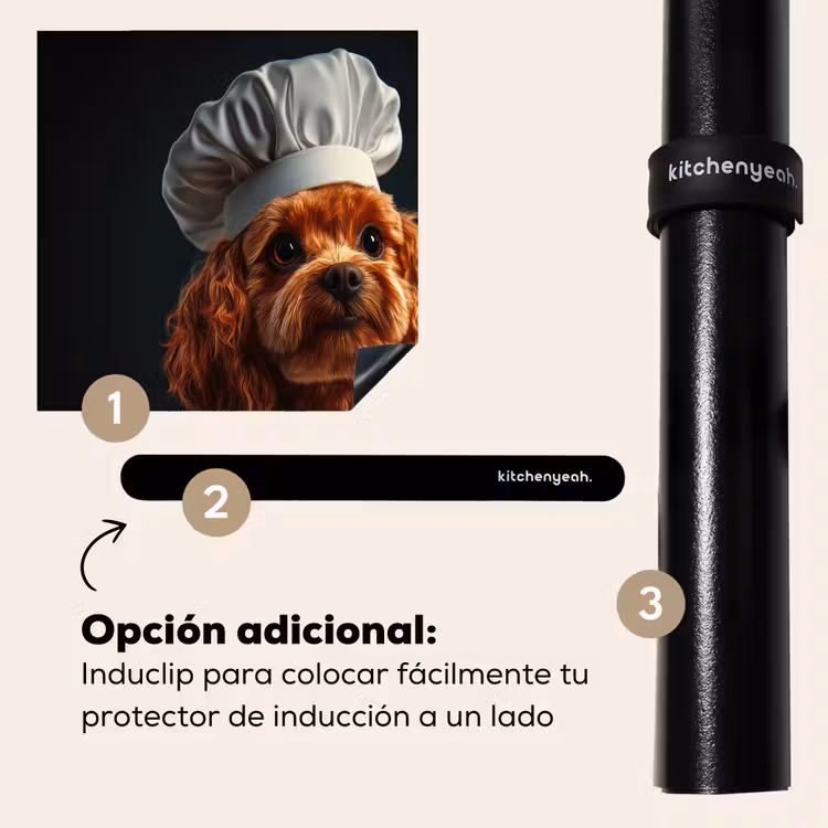 Protector de inducción - Marrón - Cocinero - Perro — 8