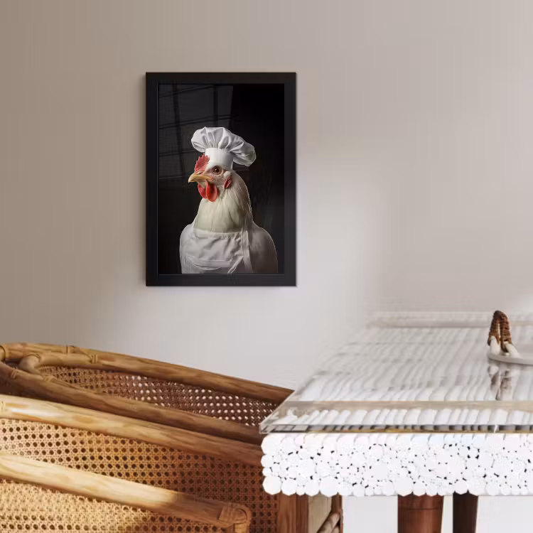 Cuadros enmarcados - Cocinero - Rojo - Pollo — 4