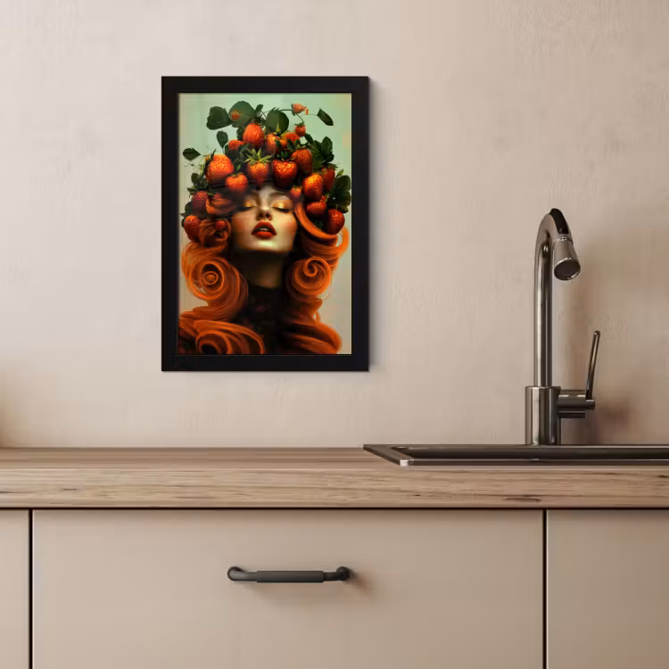 Cuadros enmarcados - Mujer - Fresas - Corona — 2
