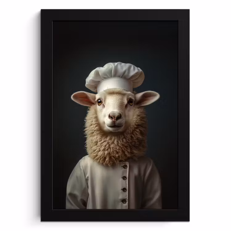 Cuadros enmarcados - Oveja - Lana - Cocinero — 1