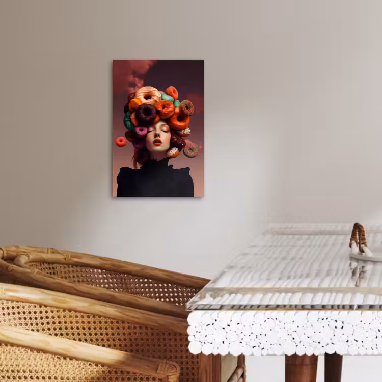 Lienzos decorativos - Mujer - Donas - Colorido — 4