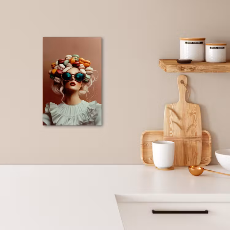 Lienzos decorativos - Mujer - Macarons - Gafas — 2