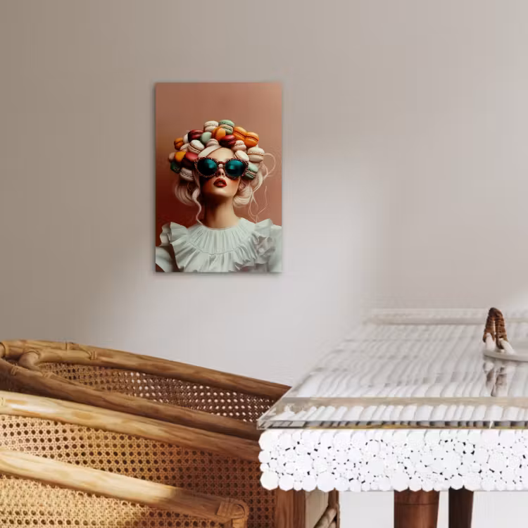 Lienzos decorativos - Mujer - Macarons - Gafas — 4