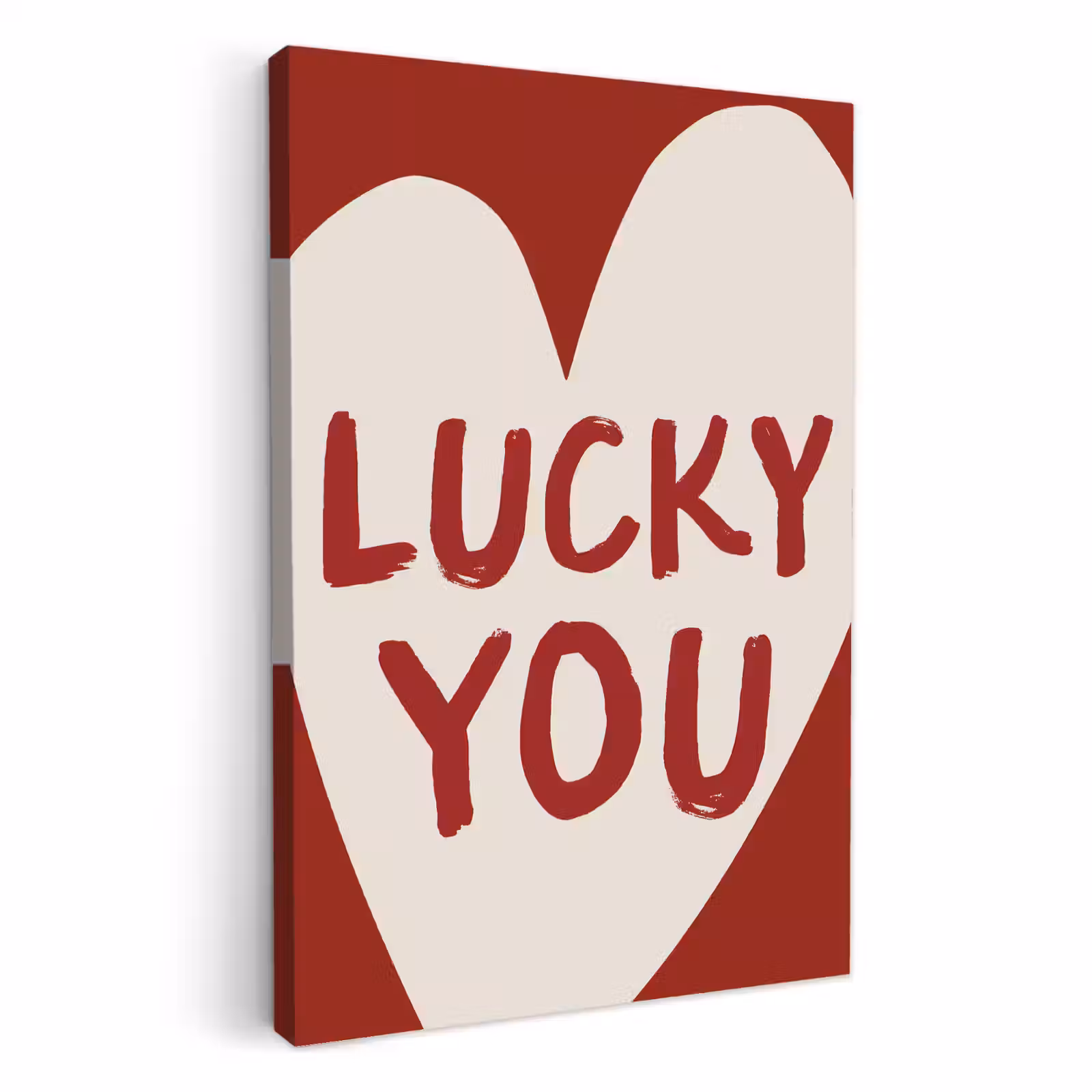 Lienzos decorativos - Lucky - Corazón - Rojo — 1