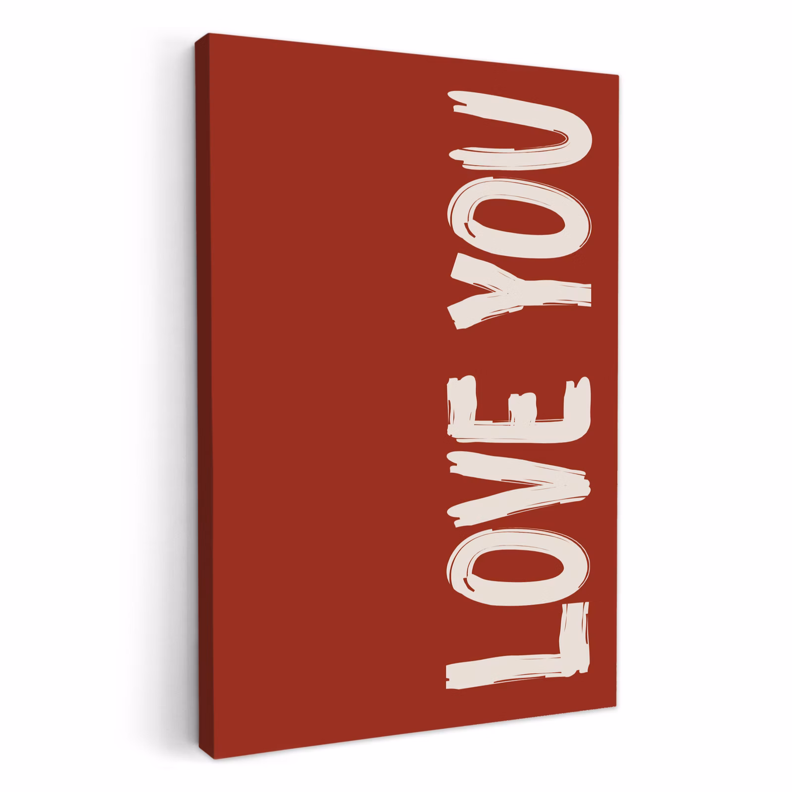Lienzos decorativos - Slant - Loveyou - Rojo — 1