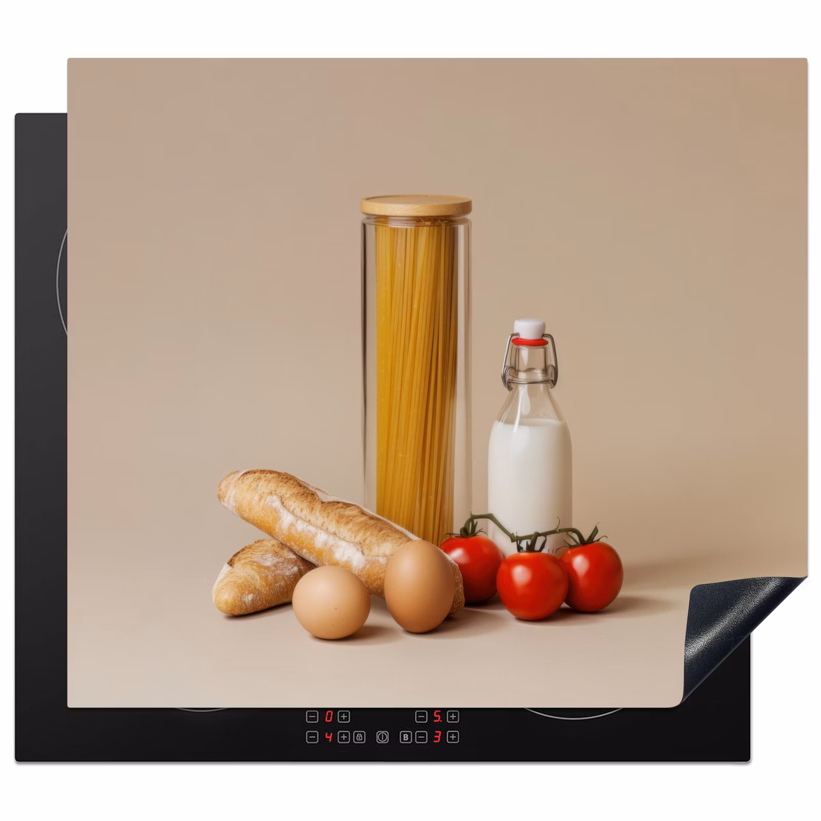 Protector de inducción - Spaghetti - Latte - Pomodori - Uova - Pane — 1