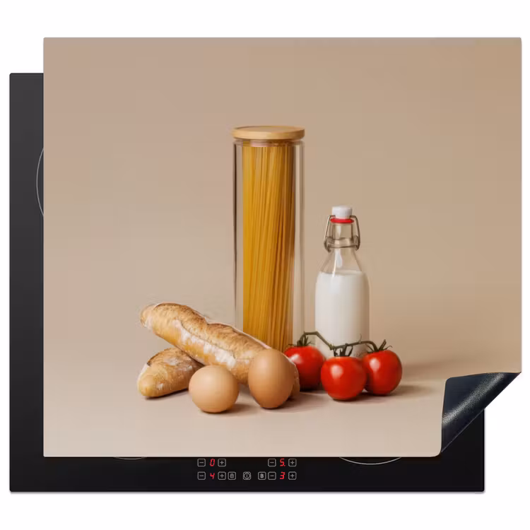 Protector de inducción - Spaghetti - Latte - Pomodori - Uova - Pane — 1
