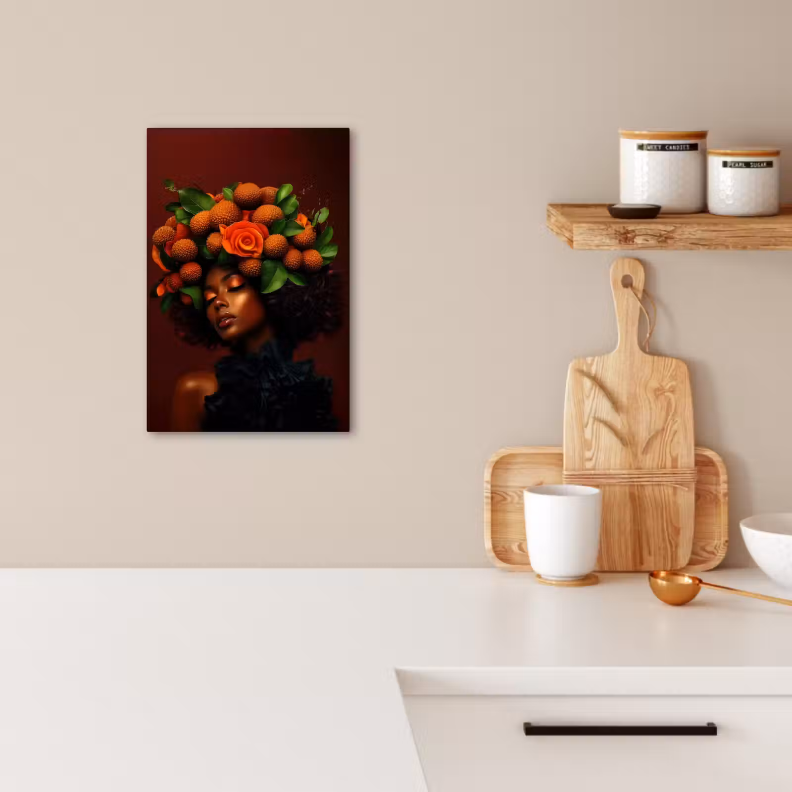 Lienzos decorativos - Mujer - Lichi - Exótico — 1