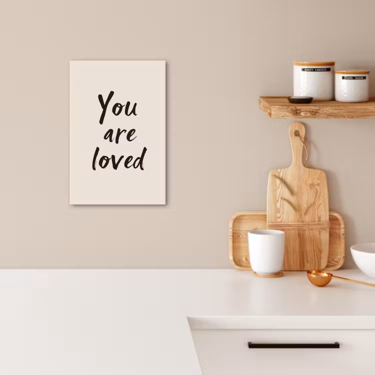 Lienzos decorativos - Minimalista - Beige - Love — 2