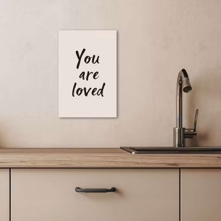 Lienzos decorativos - Minimalista - Beige - Love — 3