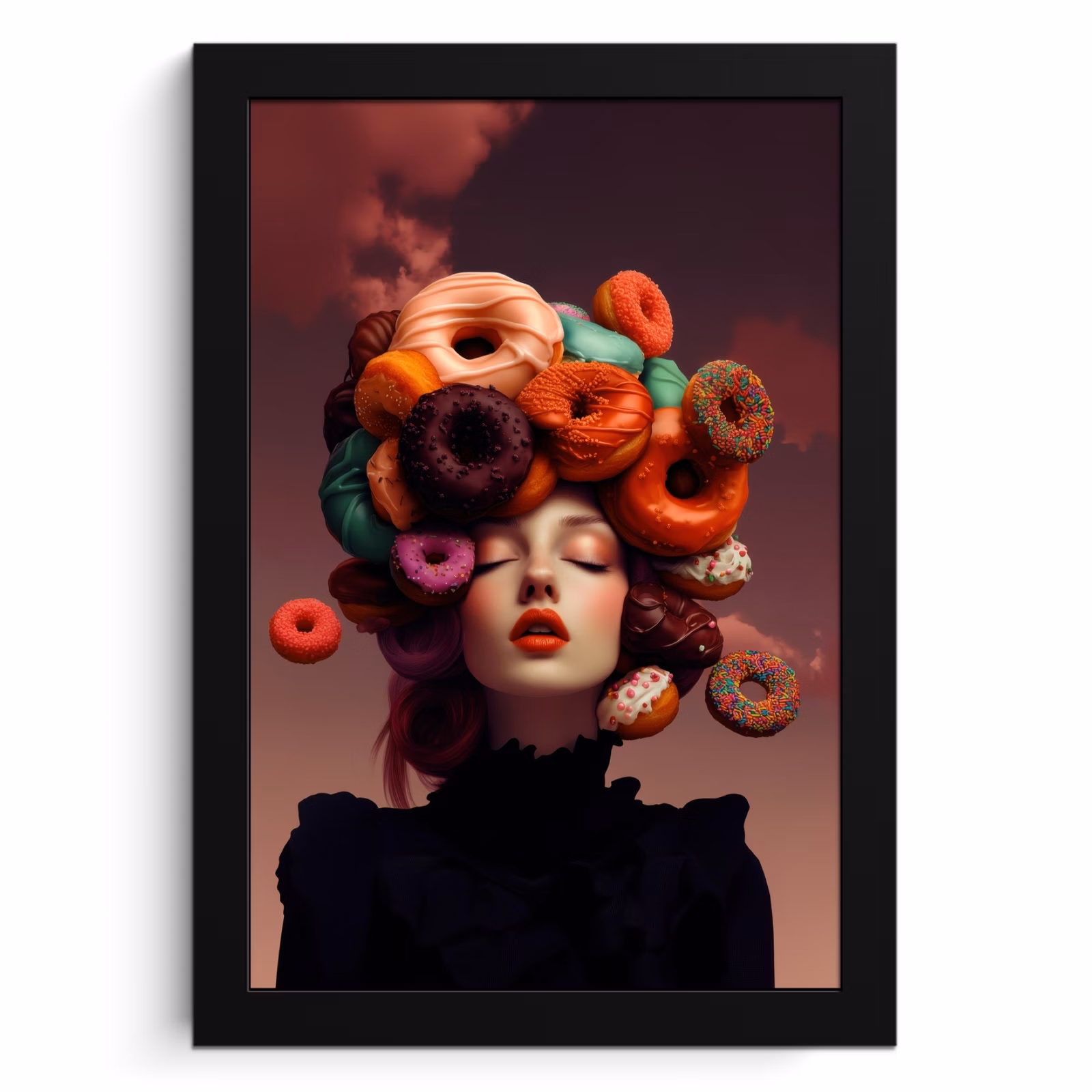 Cuadros enmarcados - Mujer - Donas - Colorido — 1
