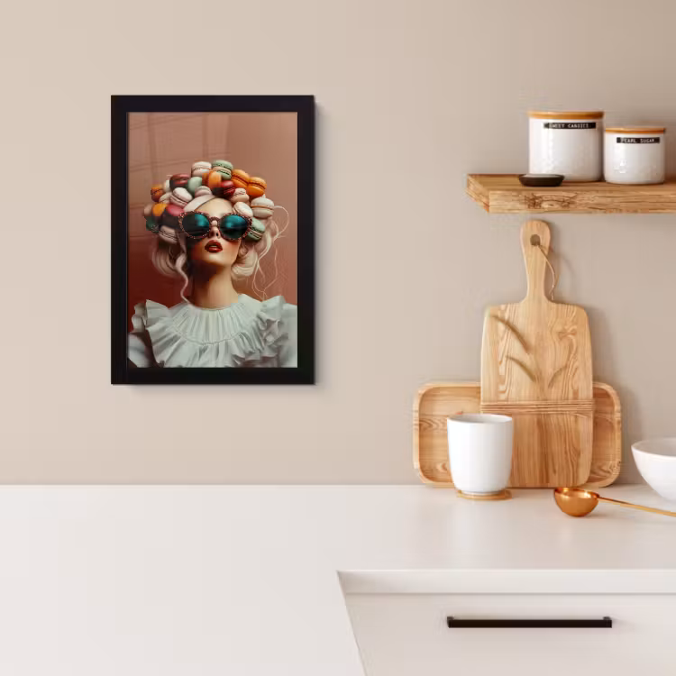 Cuadros enmarcados - Mujer - Macarons - Gafas — 3