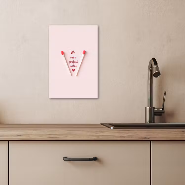 Lienzos decorativos - Perfecto - Minimalista - San Valentín — 2