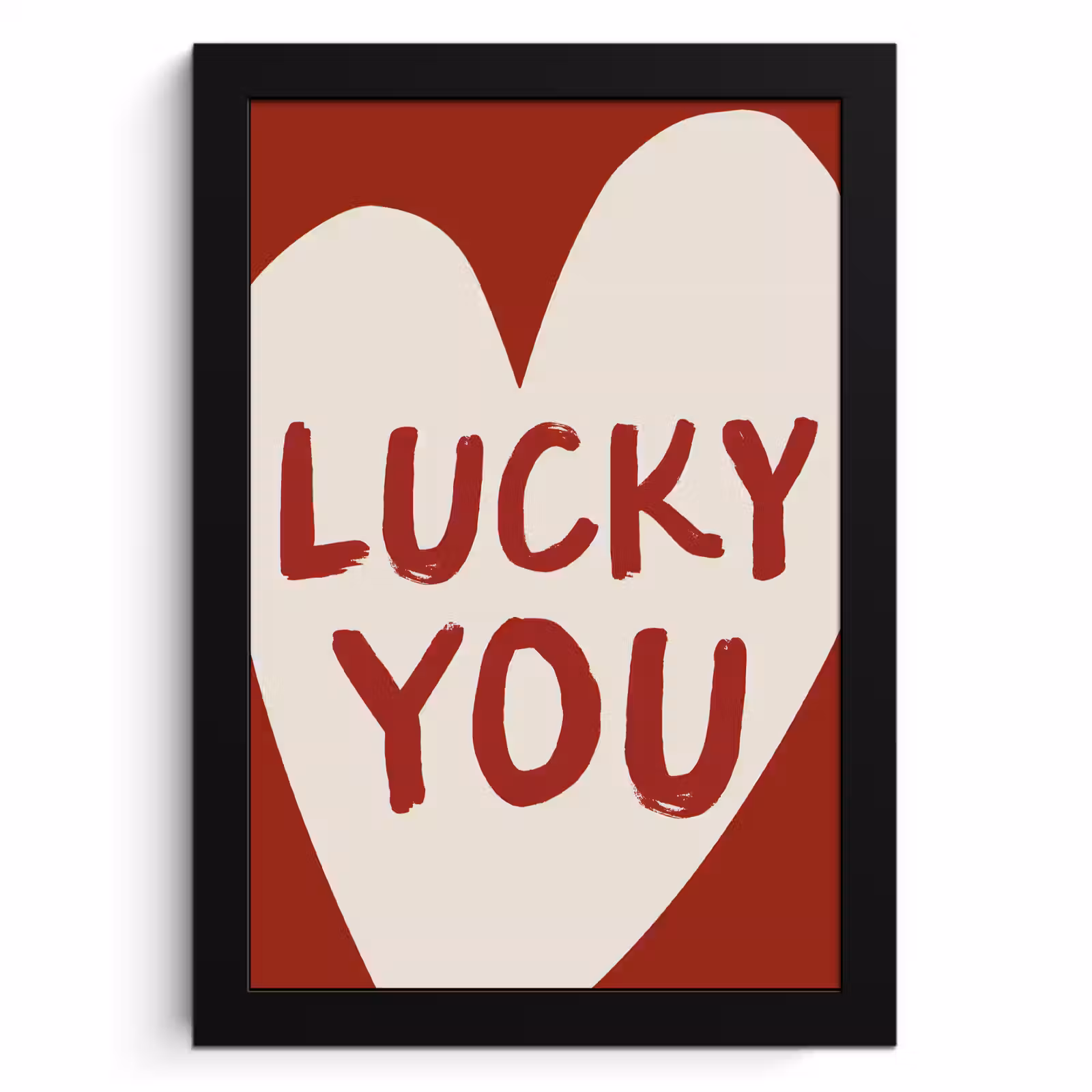 Cuadros enmarcados - Lucky - Corazón - Rojo — 1