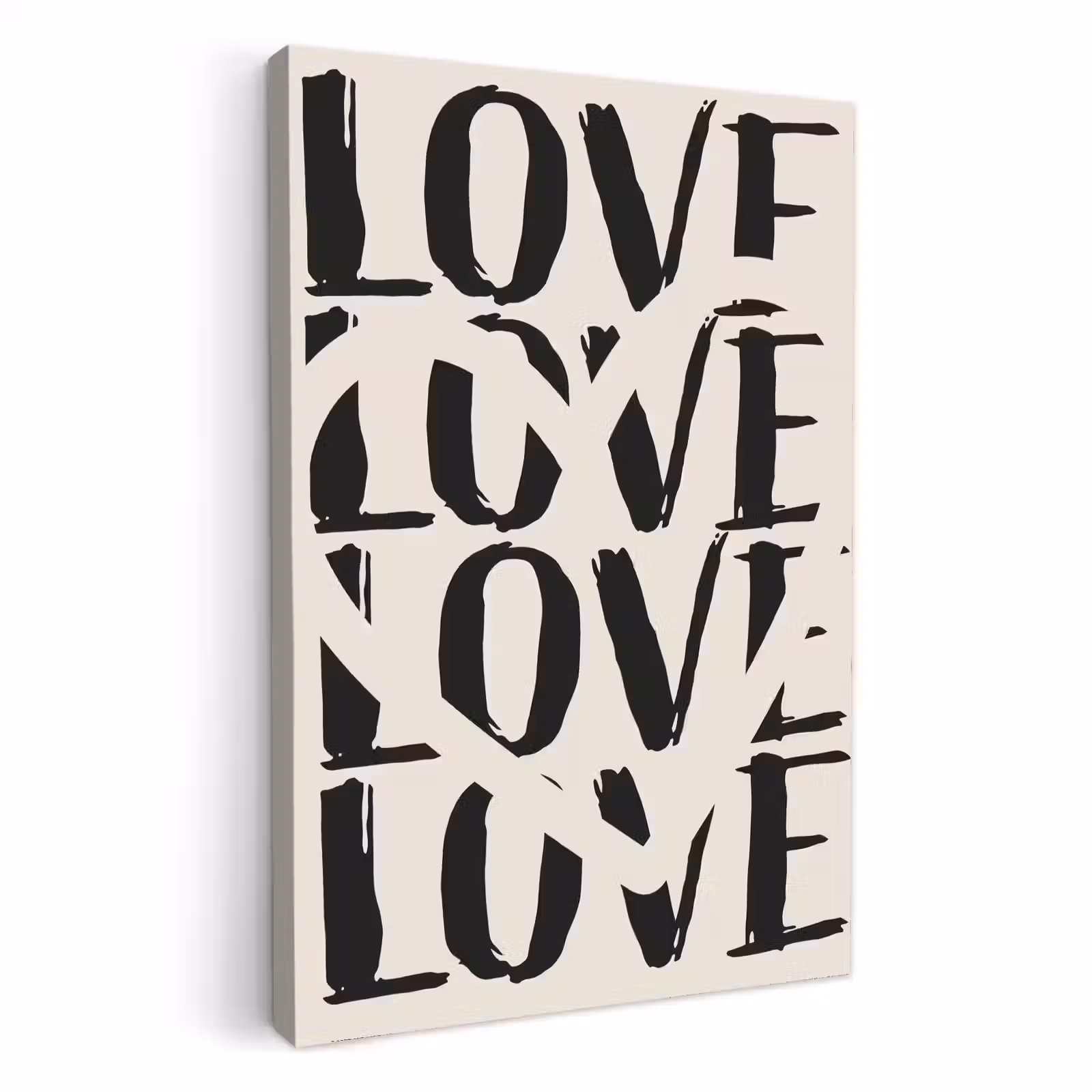 Lienzos decorativos - Amor - Corazón - Beige — 1