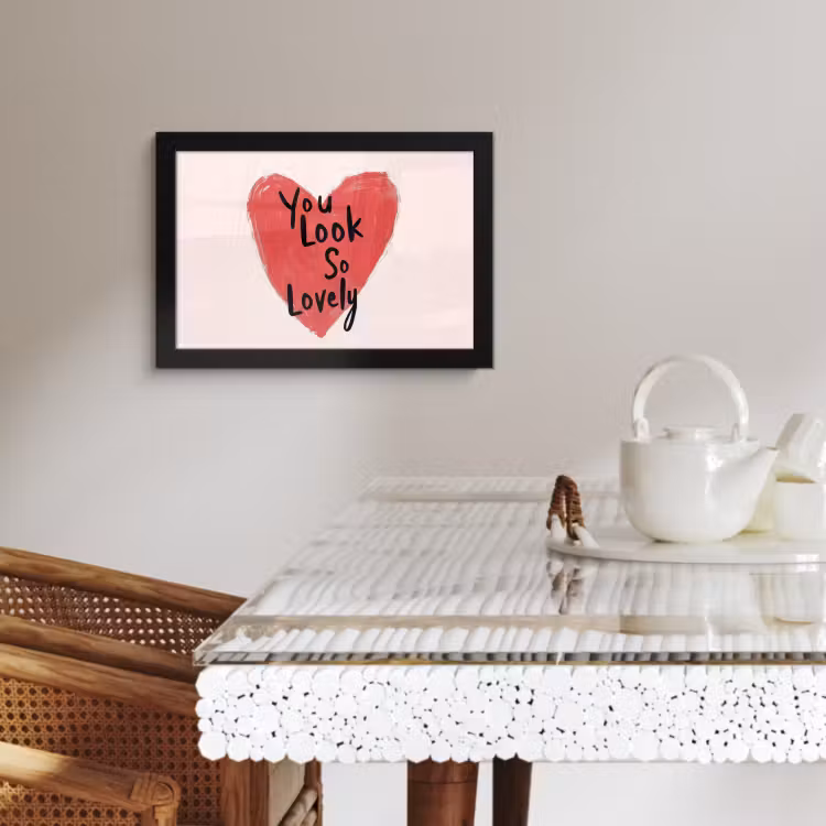 Cuadros enmarcados - Corazón - Rojo - San Valentín — 2