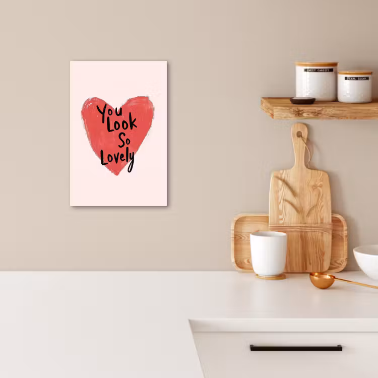 Lienzos decorativos - Corazón - Rojo - San Valentín — 4