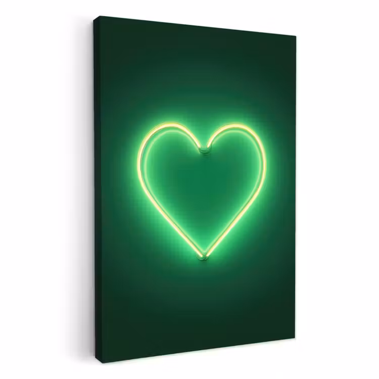 Lienzos decorativos - Neón - Verde - Luz — 1