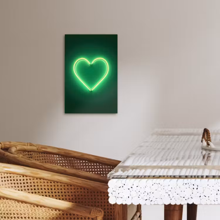 Lienzos decorativos - Neón - Verde - Luz — 2