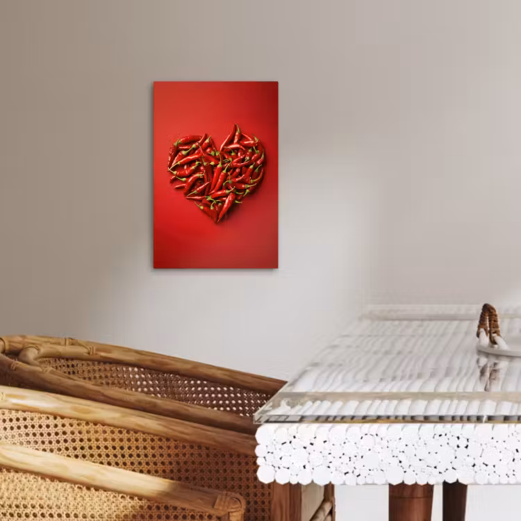 KitchenYeah - Cocina - Lienzo - Pimientos - Rojos - Corazón — 4
