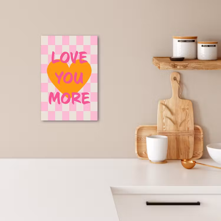 Lienzos decorativos - San Valentín - Amor - Rosa - Naranja — 4