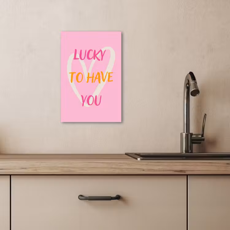 Lienzos decorativos - Suerte - Amor - San Valentín - Rosa — 4