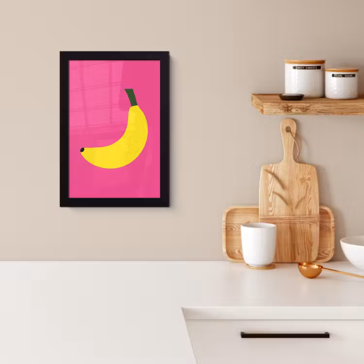 Cuadros enmarcados - Plátano - Amarillo - Fruta — 2
