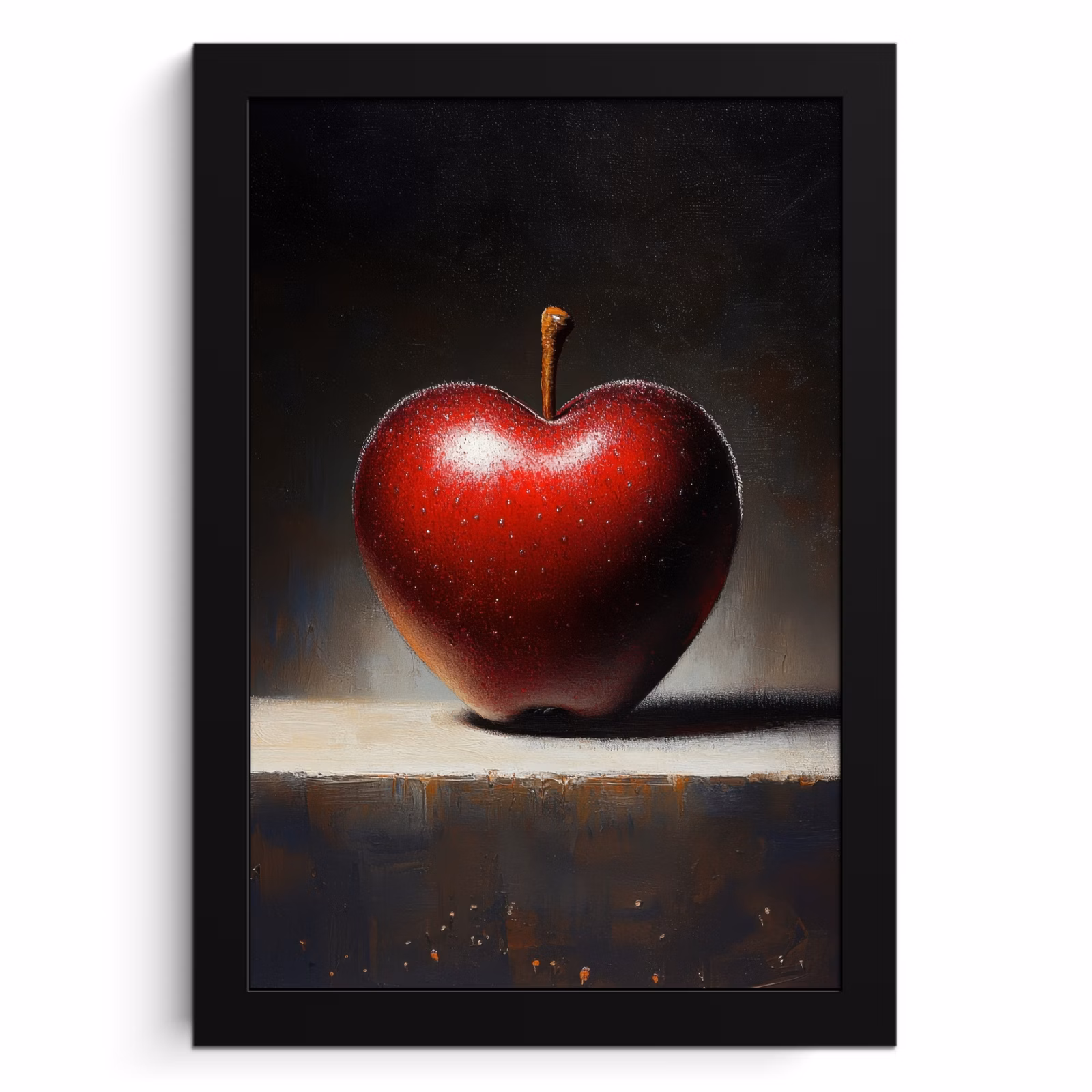 Cuadros enmarcados - Manzana - Corazón - Rojo — 1