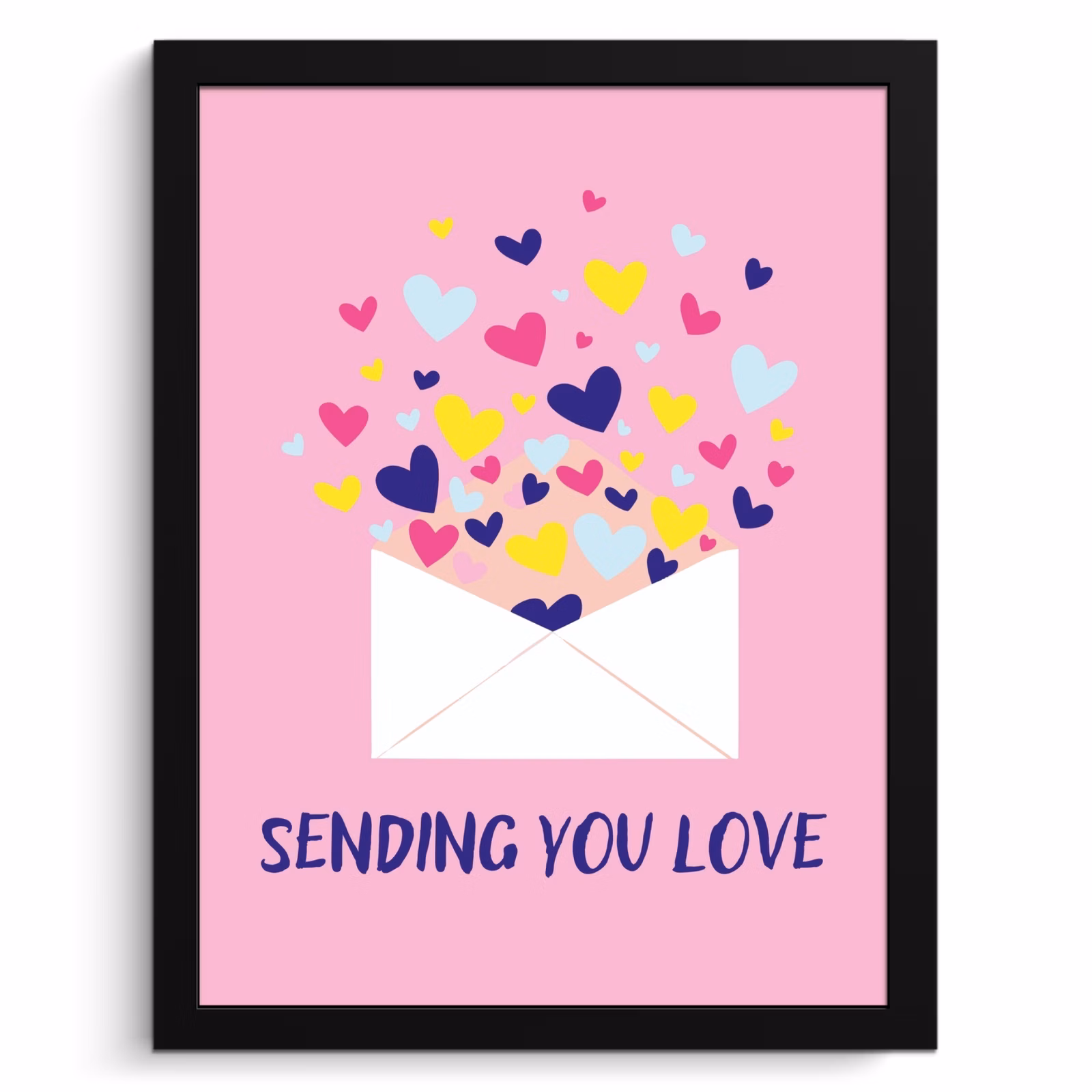 Cuadros enmarcados - Sobre - Amor - Corazones - San Valentín — 1
